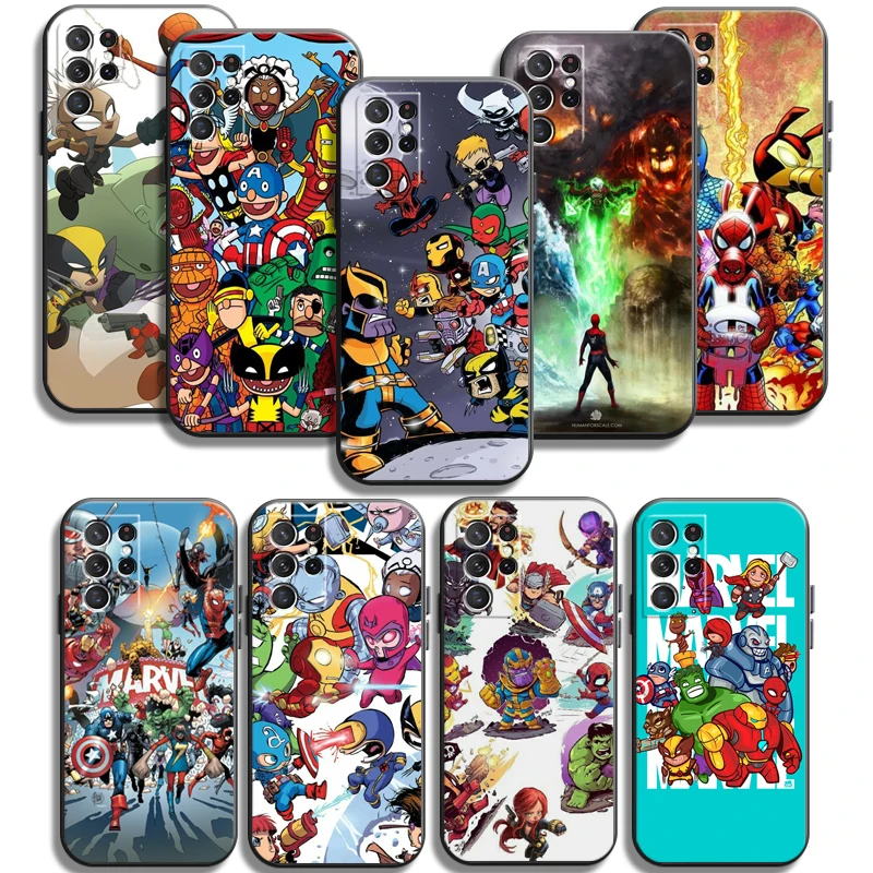 

Marvel Comics Logo Phone Cases For Samsung Galaxy A31 A32 A51 A71 A52 A72 4G 5G A11 A21S A20 A22 4G Carcasa Coque Soft TPU