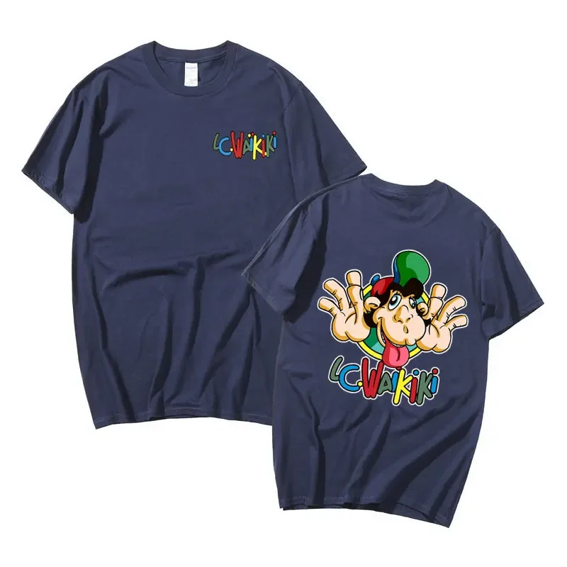 Lc Waikiki Monkey Графическая футболка Мужская модная брендовая забавная с коротким