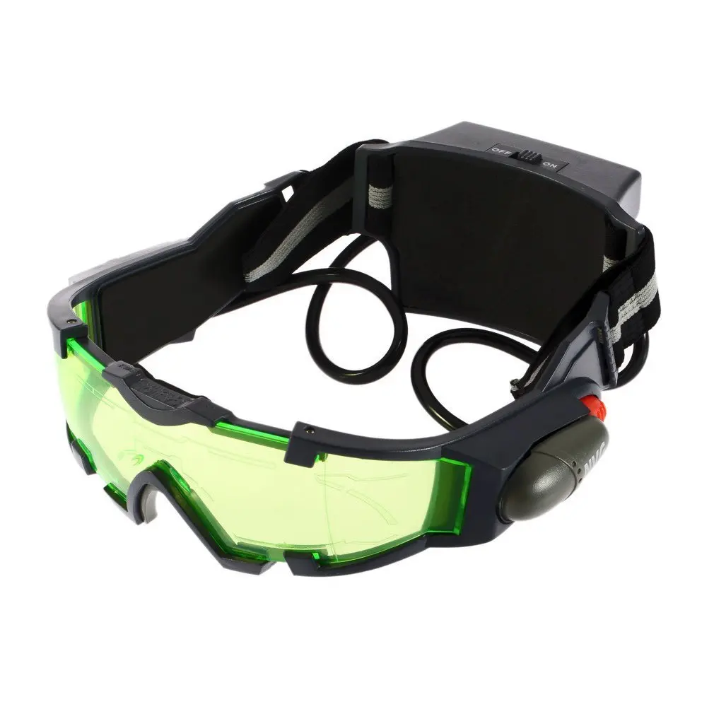 

Children's Goggles Hunting Night Vision Windproof Dust-proof Night Vision Goggles Adjustable Elastic Band Night Vision with LED