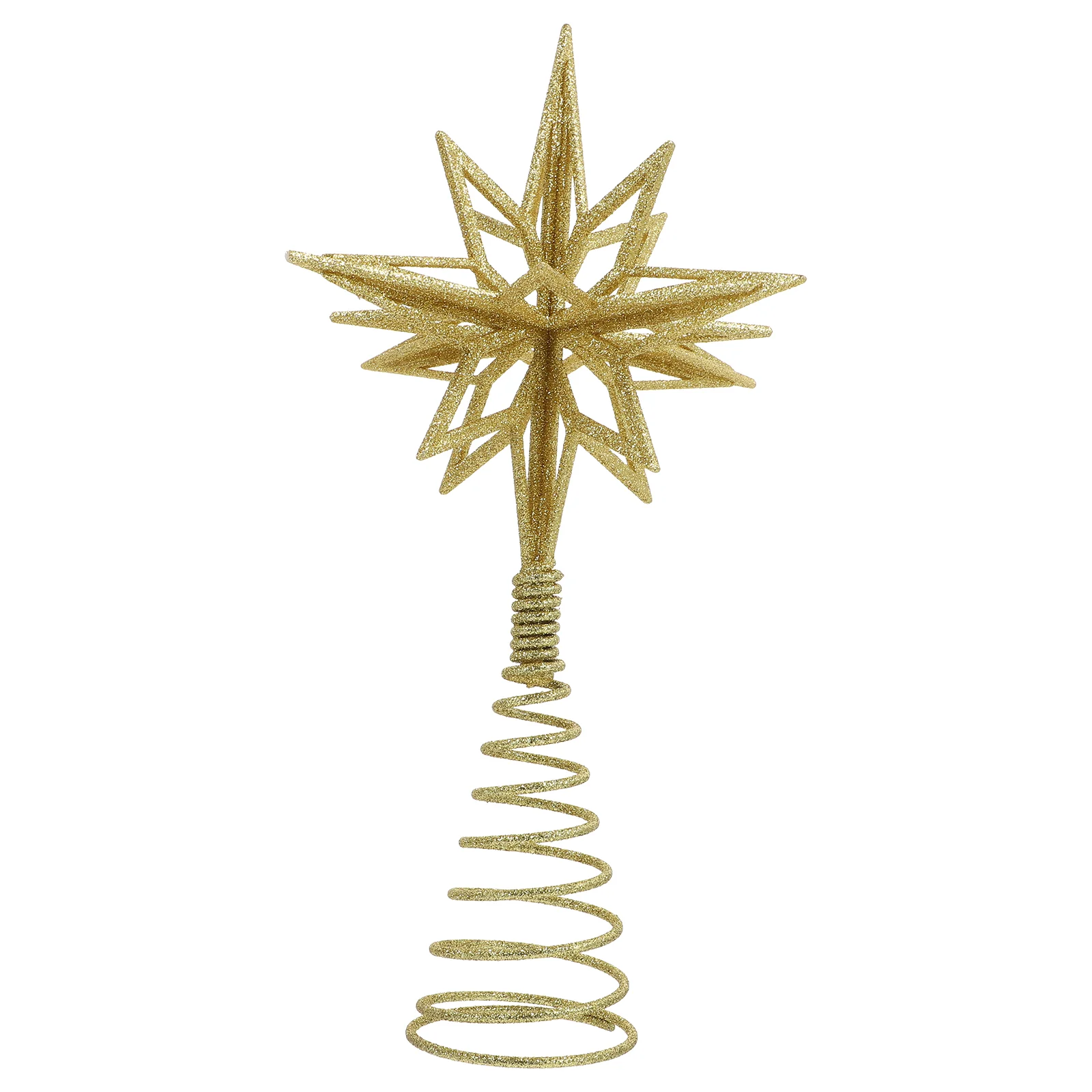 

Gold/Silver Glitter Christmas Tree Top Iron Star Christmas Decorations For Home Xmas Tree Ornaments Navidad New Year