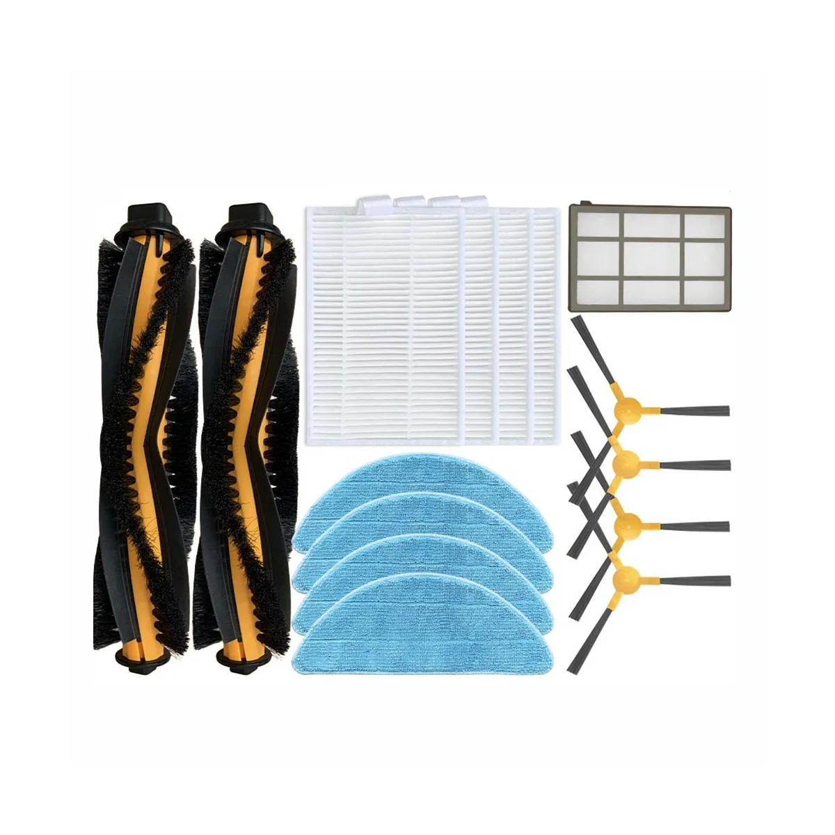 

Запчасти для робота-пылесоса Create Netbot S18, сменные детали, основная боковая щетка, фильтр НЕРА, насадка на швабру