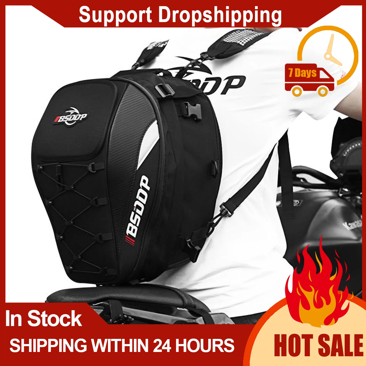 Eva Motorcycle Helmet Bag Waterproof Oxford Sports Cycling Travel Backpack Large Capacity Rear Seat Bag Motobike Accessories