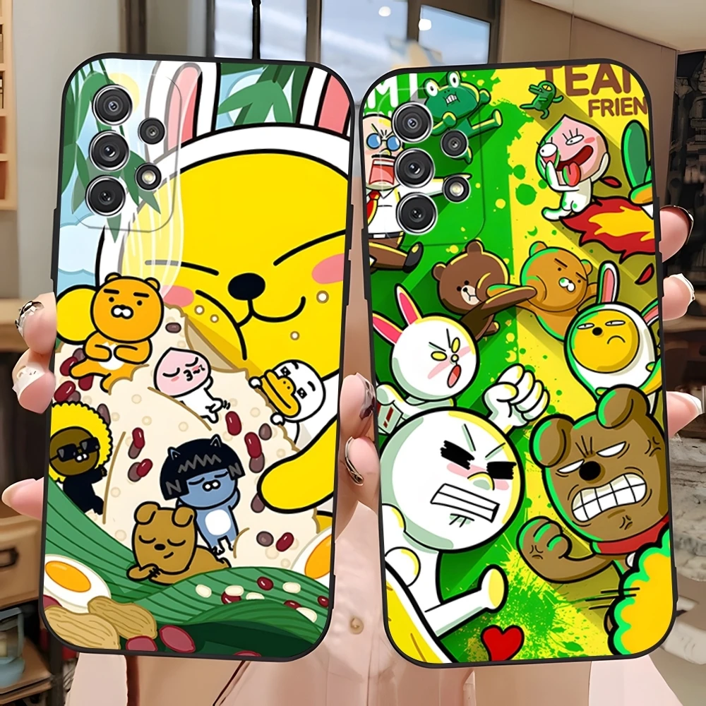 Мультяшный чехол для телефона K-Kakao F-Friends Samsung S23 Ultra S24 S22 S20 Fe S21 Plus Galaxy A54 A34 A24 A53 M54 Note