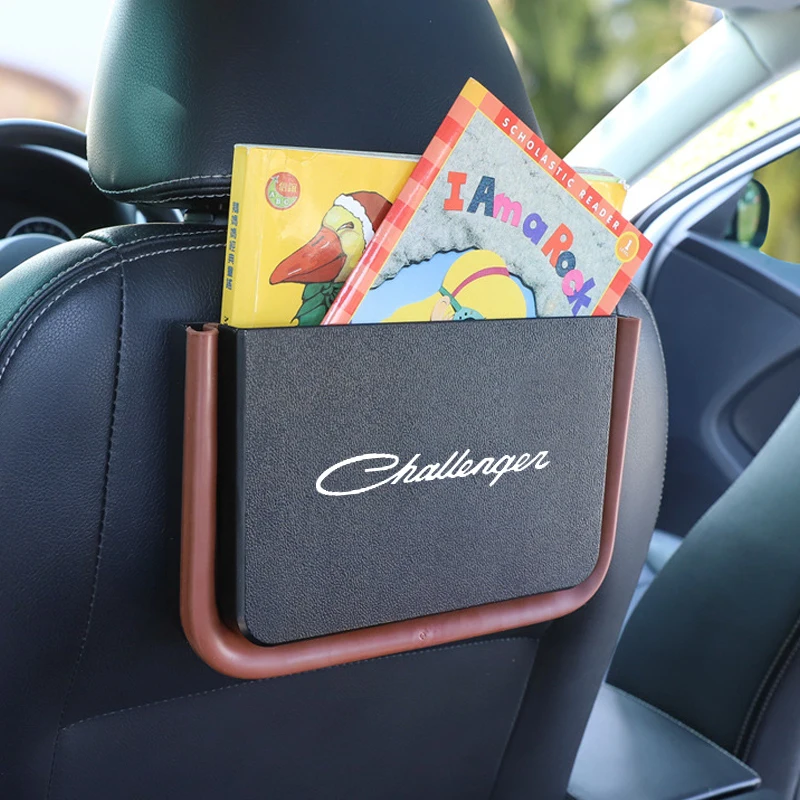 

Car rear seat storage box trash can organizers For Dodge Challenqer auto parts
