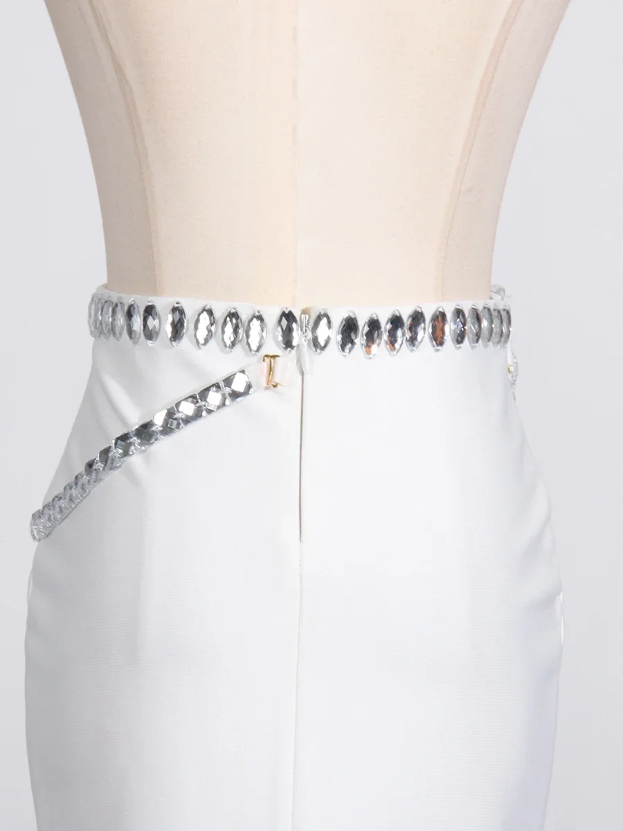 VGH сексуальные комплекты из двух предметов со сращенными бриллиантами для женщин