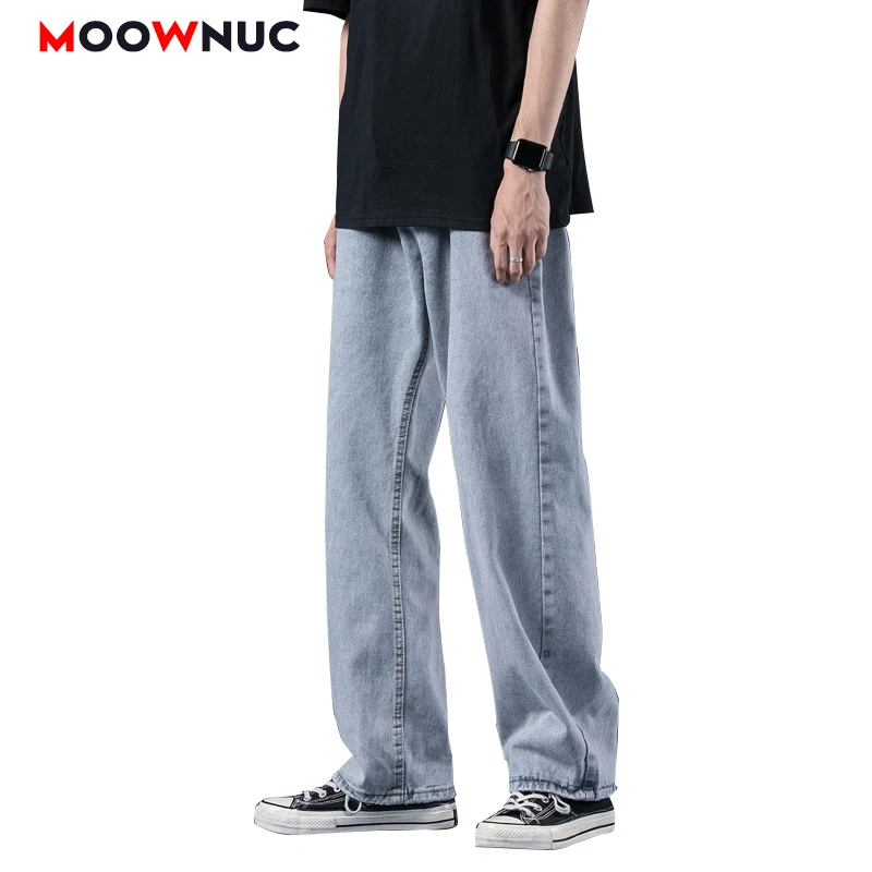 

Summer Fashion Jeans For Men 2022 New Autumn Male Streetwear Long Trouser Demin Business Casual Straight Pant Sweatpants MOOWNUC