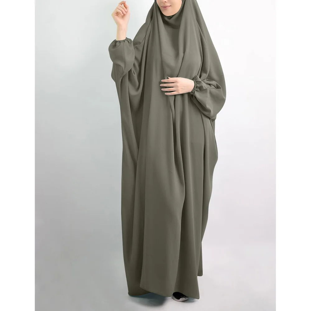 Jilbab цельный высококачественный ИД абайя для молитв мусульманский Рамадан