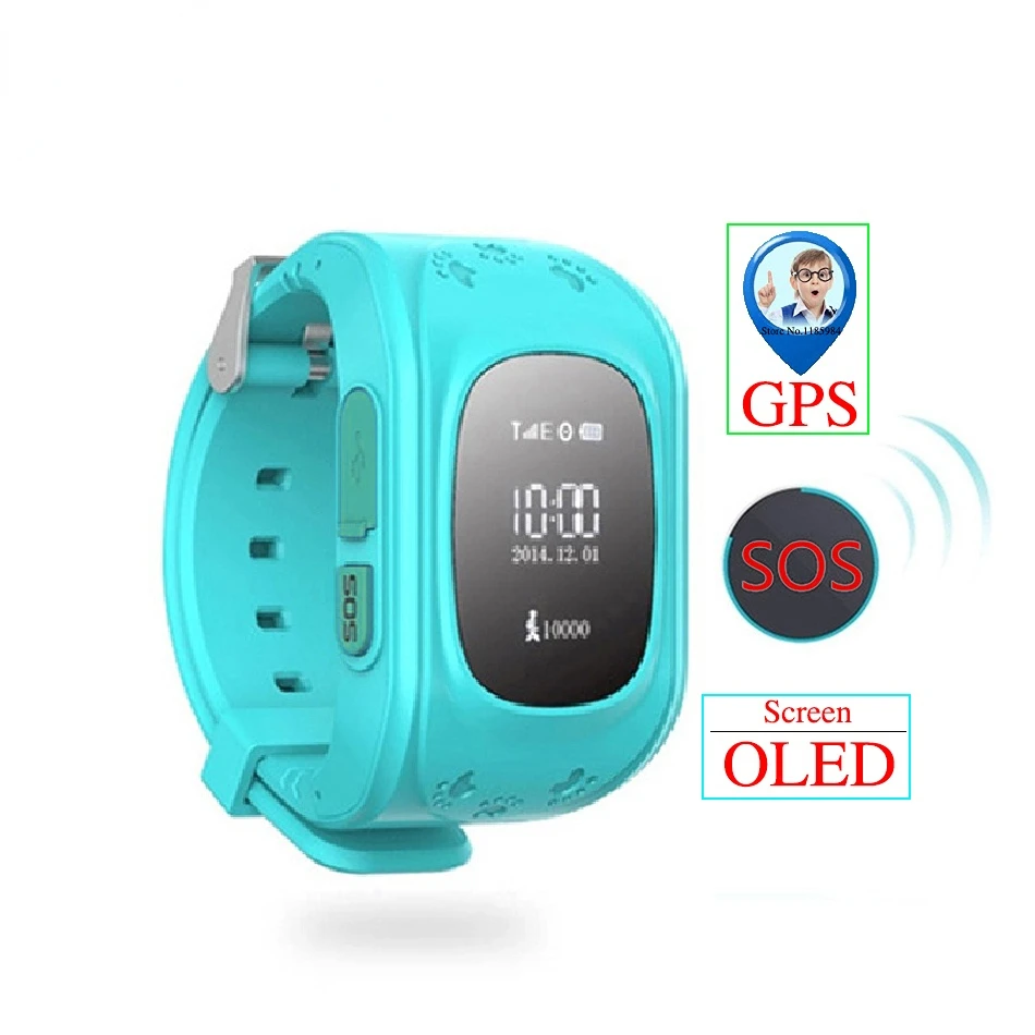 

Anti Lost LCD OLED Child GPS LBS SOS Smartwatch Traker Monitoring Positioning Kid 2G Smart Watch For IOS Android Smart Phone