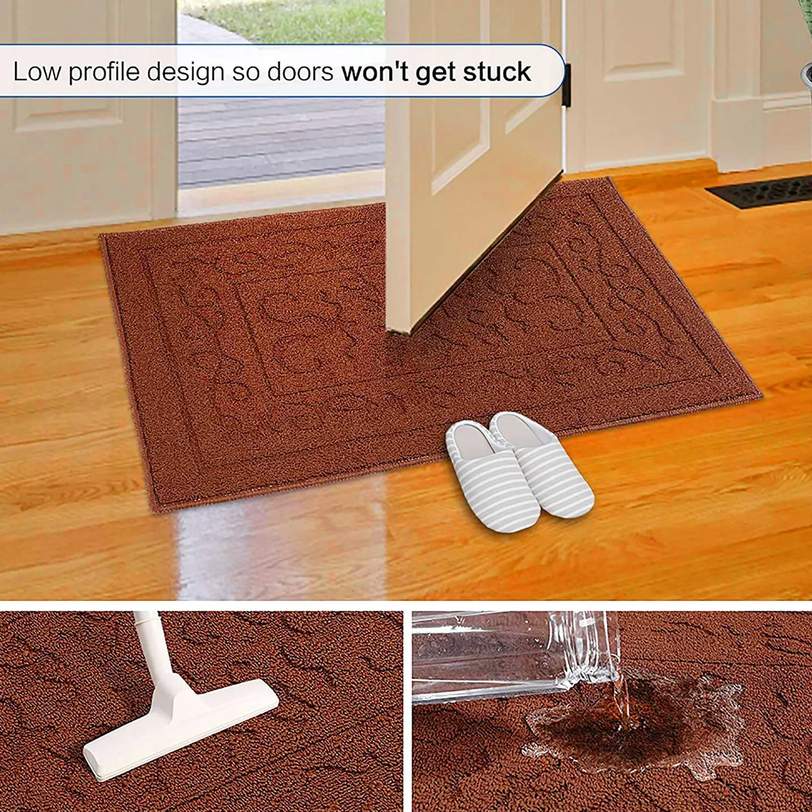 

Ruffled Throw Blanket Mat Washable Door Door Absorbent Door And Mat Super Carpet Front Slip Mat Dirt Home Dorm Room Area Rug