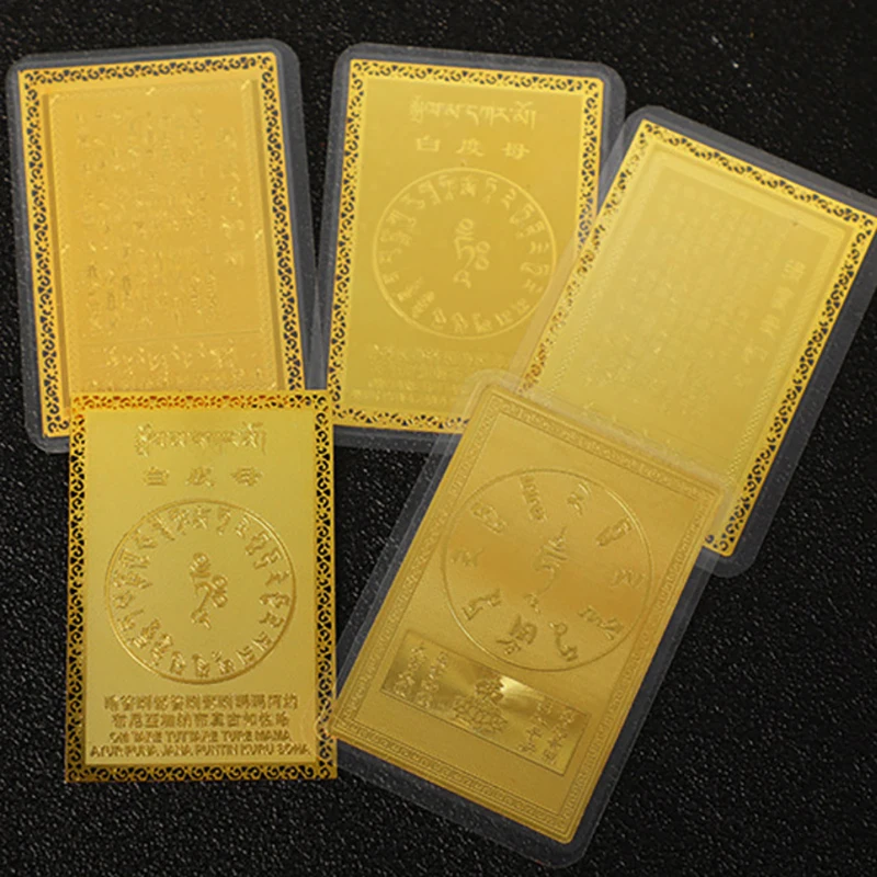 Амулет экзорциста Shatin Che Kung Temple General Gold Card 2025 года для мира и богатства