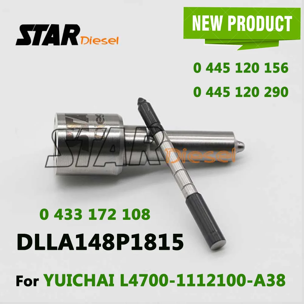 

STAR DIESEL DLLA148P1815 Sprayer Nozzle 0433172108 Auto Parts 0433 172 108 For YUICHAI L4700-1112100-A38 0445120156 0445120290