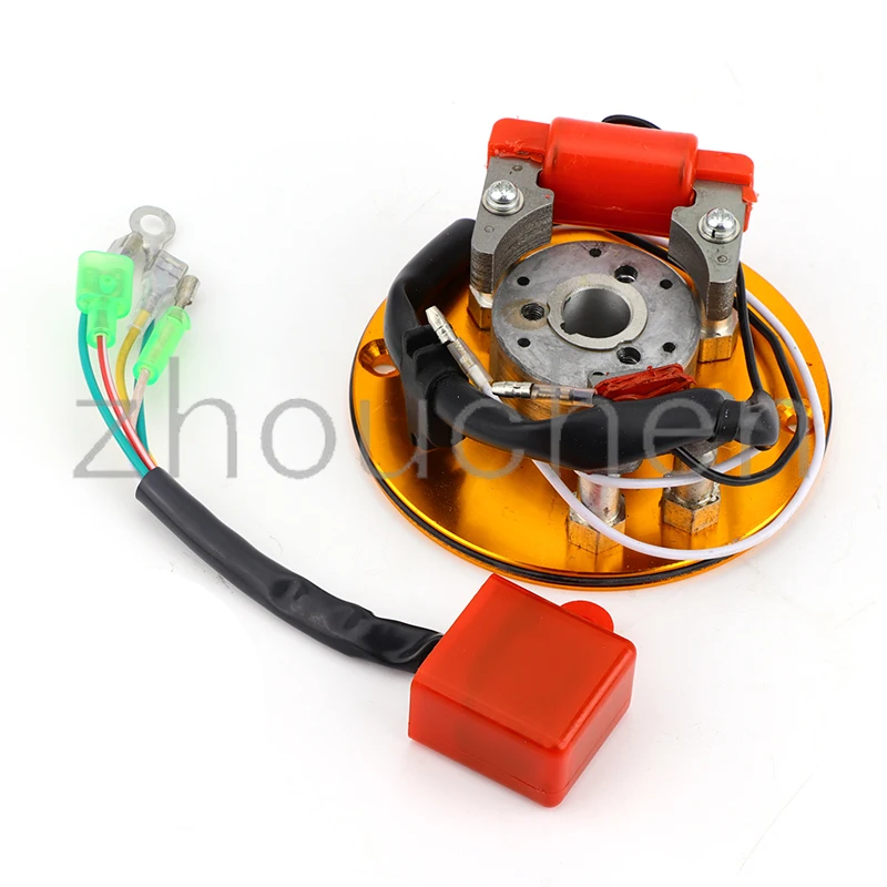 Красный гоночный Магнитный статор ротор зажигания CDI Коробка для китайского Lifan YX