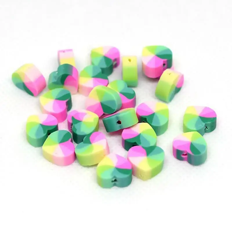 

100pcs Clay Spacer Beads Fruit Shape Clay Beads Accessories Clay Spacer Bead Bracelet Making For Girls Teens Adults DIY Handmade