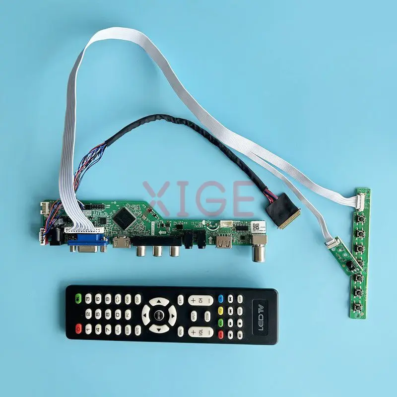 

Плата контроллера ЖК подходит для B156HTN01 B156HTN02 B156HTN03 15,6 "USB + AV + HDMI + VGA комплект дисплея ноутбука LVDS 40-Pin 1920*1080 ТВ аналоговый