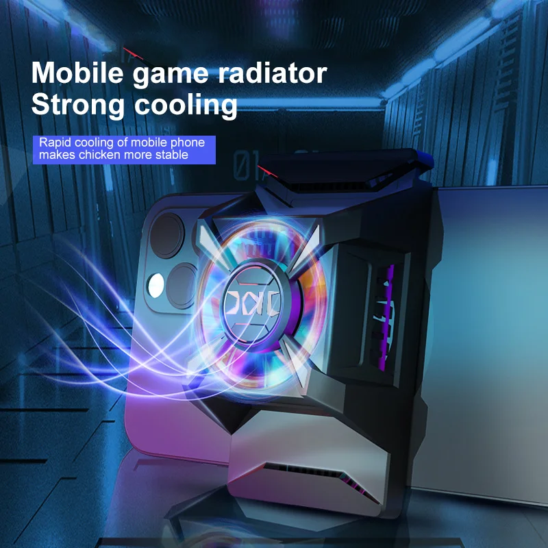 

Rgb Color-changing Lights Cell Phone Coolers Portable Mobile Phone Radiator Cell Phone Cool Heat Sink Game Cooler
