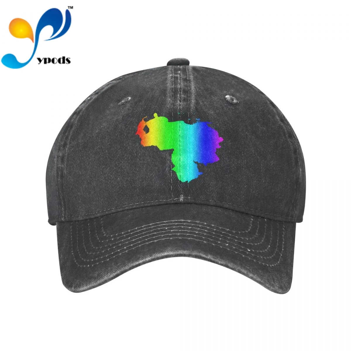 

Venezuela Map Denim Baseball cap Snapback Hats Autumn Summer Hat for Men Women Caps Casquette hats