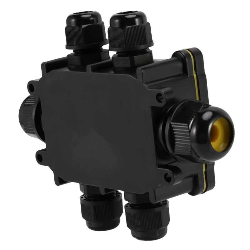 

Black Junction Box Junction Box Waterproof Ip68 Junction Box Terminals - 6 Terminals