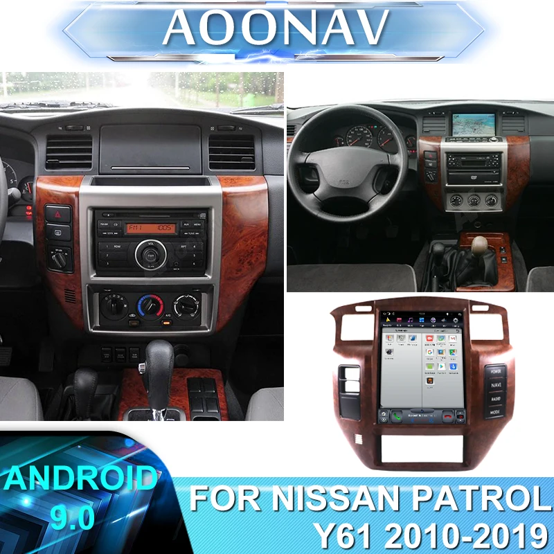 

2 din 2din Android car Radio multimedia player for NISSAN PATROL Y61 2004-2019 car stereo autoradio auto audio vertical Tesla