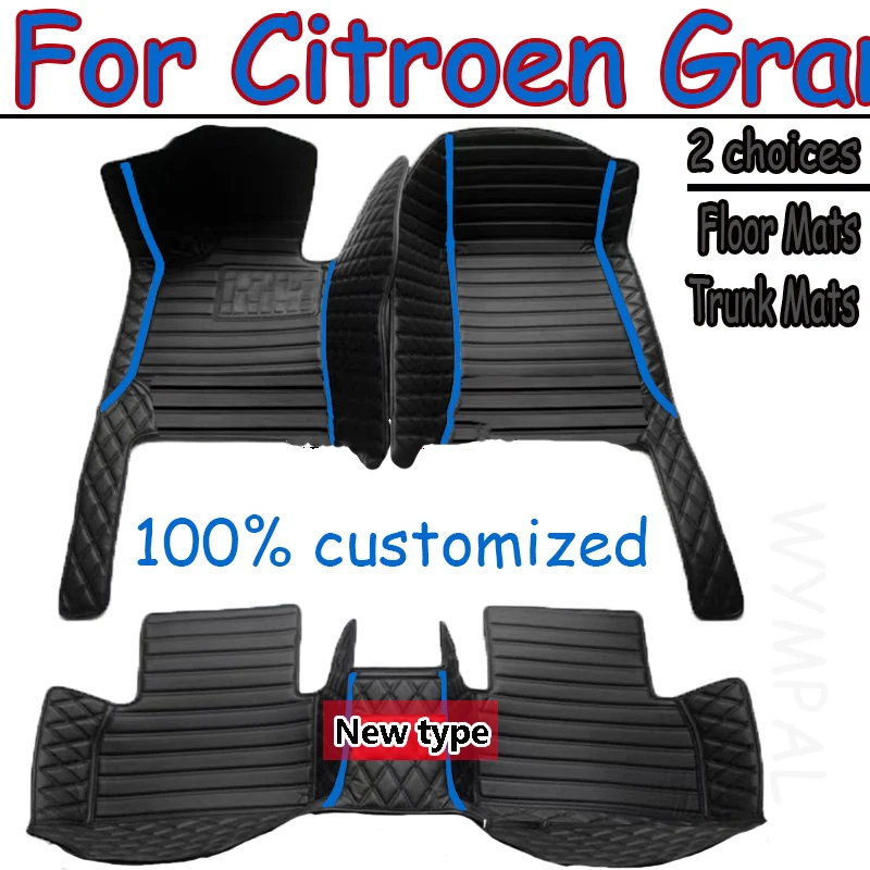Car Mats For Citroen Grand C4 Picasso SpaceTourer 5seat 2007~2013 Durable Pad Auto Rugs Carpets Interior Parts Accessories