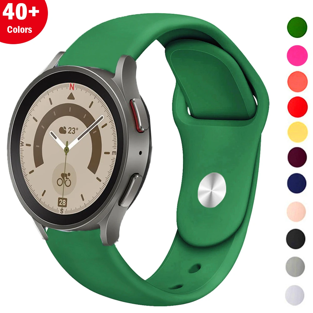 

20mm/22mm Band For Samsung Galaxy watch 5 pro/4/Classic/Active 2/Gear S3 Silicone bracelet Huawei/Amazfit GTR-GTS-4-3-2-2e strap