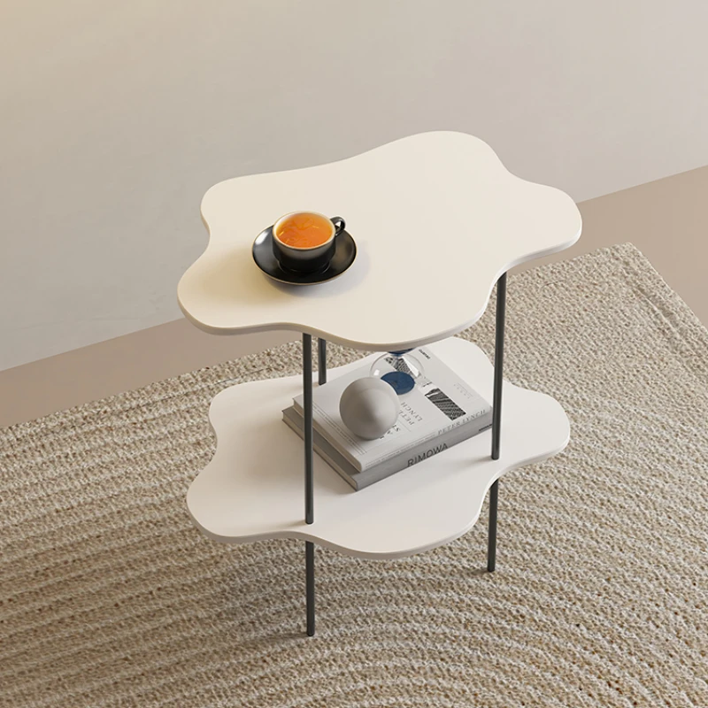 

Nordic Cloud Small Coffee Table Ins Sofa Side Table Special-shaped Creative Corner Table Living Room Home Light Luxury