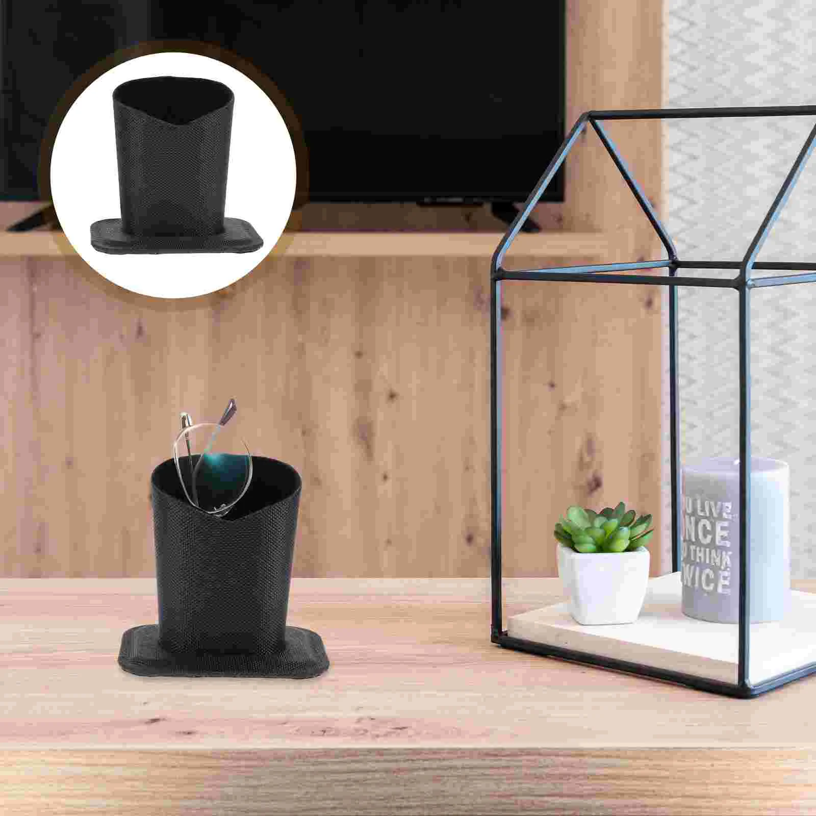 

2 Pcs The Office Decor Desktop Decoration Brush Pot Sunglasses Frame Office