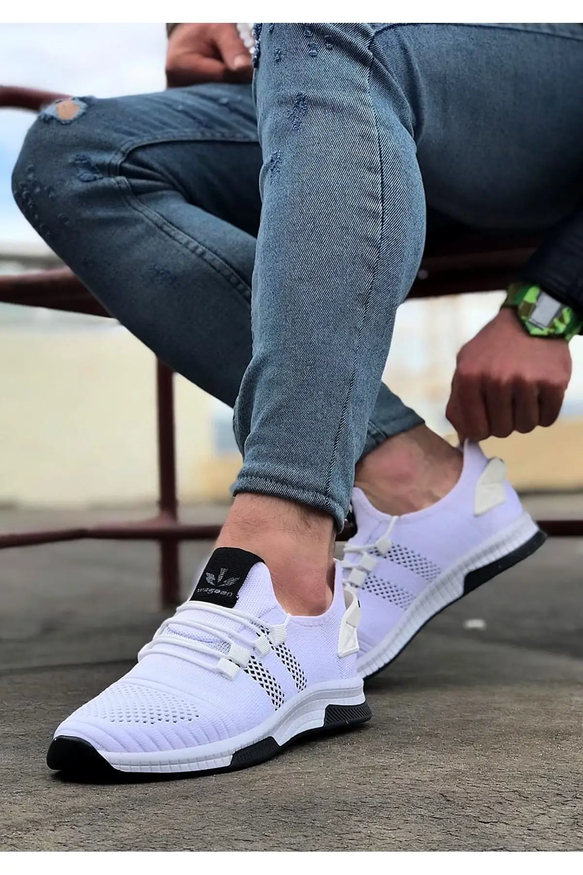 

BveA Store Мужская мода весна лето зима Удобная Повседневная WG101 белая черная Мужская Спортивная обувь