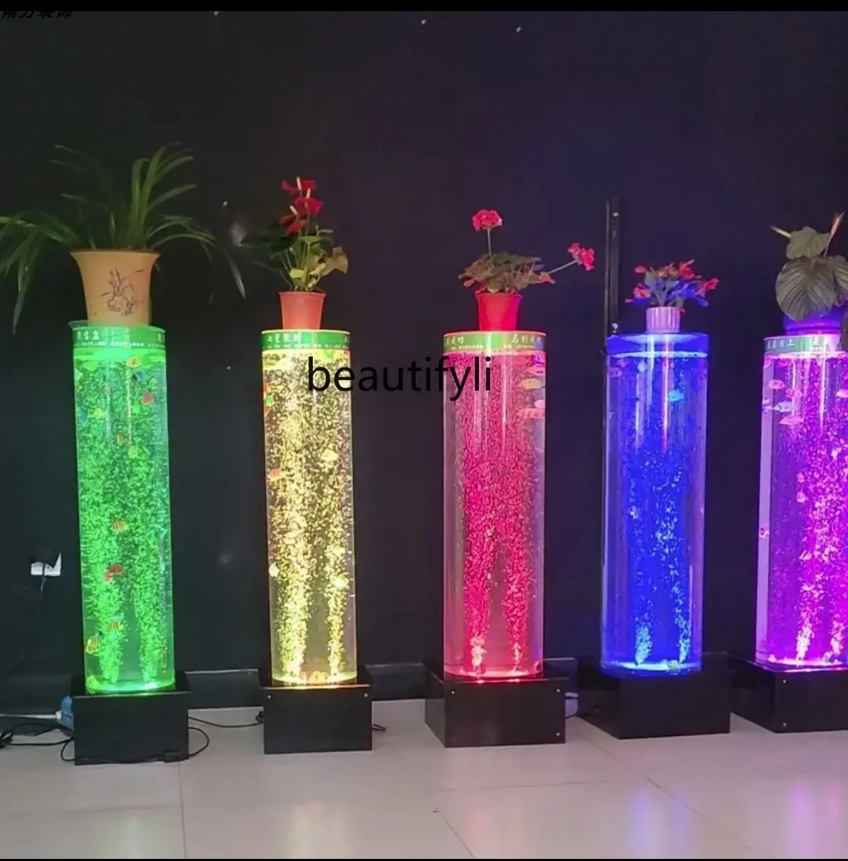 

Water Curtain Partition Safe Ruyi Make a Fortune as Endless as Flowing Water Column Living Room Decoration Wealth Water Column