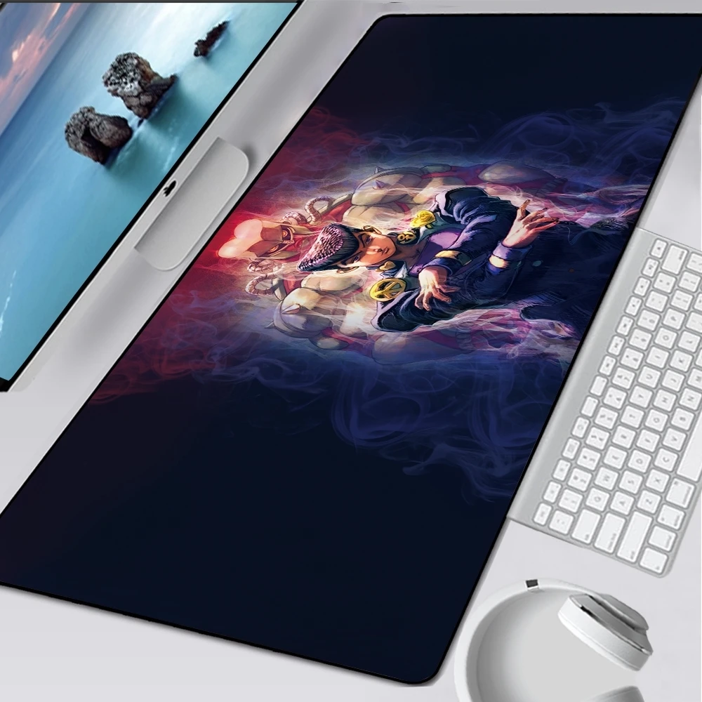 

Anime Jojo Bizarre Adventure Mouse Pad Gamer New Custom Large Mouse Mat keyboard pad Carpet Laptop Anti-slip Natural Rubber