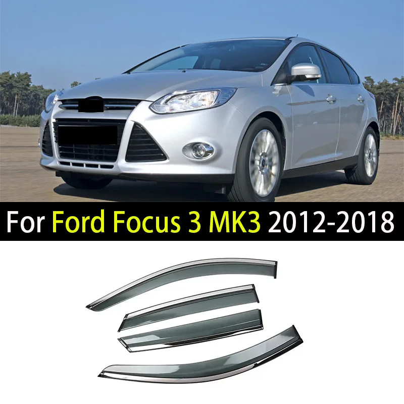 Автомобильный оконный козырек для Ford Focus 3 MK3 2012 2013 2014 2015 2016-2018 дефлекторы защита от