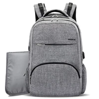 baby diaper bag backpack with usb charging portbrinch stylish unisex diaper backpack insert organizer for boysgirls