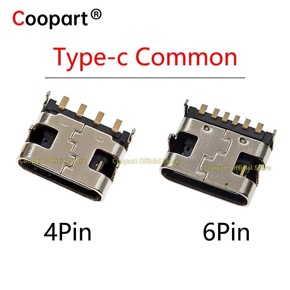 

10 шт., 6 контактов, 4 фута, стандартная док-станция USB Type C 3,1, женское размещение SMD DIP для печатной платы, дизайн «сделай сам», порт для зарядки высокого тока