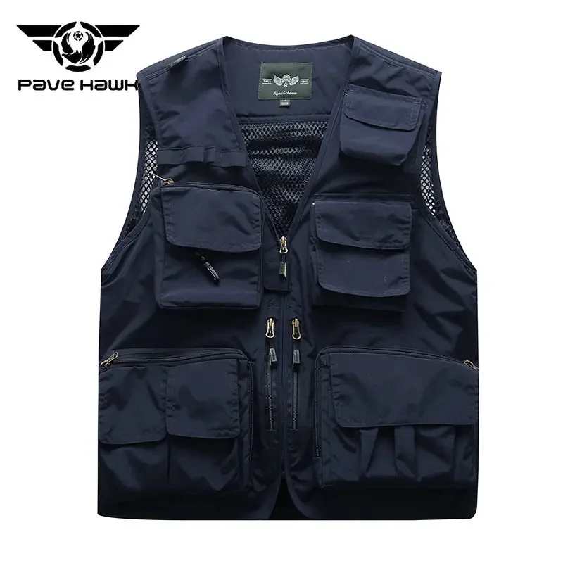Мужской жилет с несколькими карманами для активного отдыха походов рыбалки