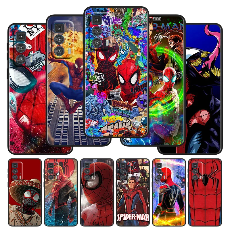 

Marvel Spider-Man Avenger Peter Phone Case For Motorola G E7i Stylus Power One Plus E Edge X S 30 20 Fusion Plus Lite Pro Black