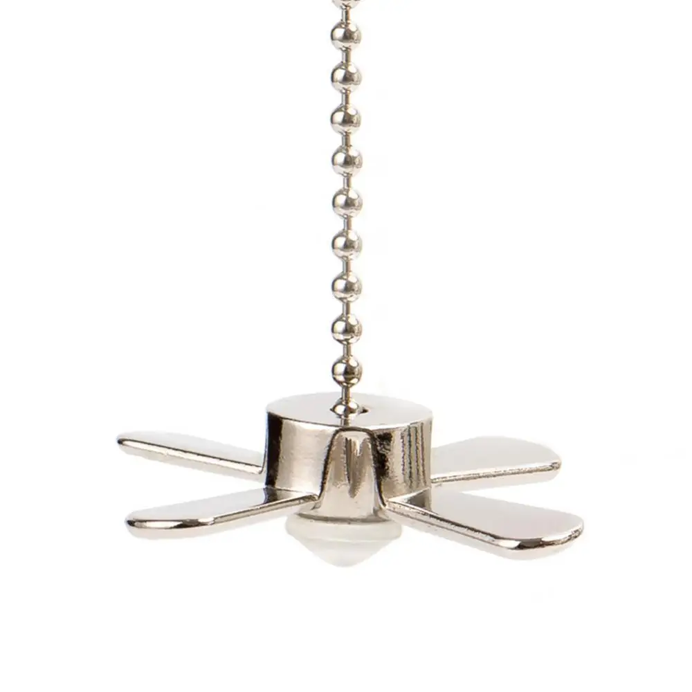 

Durable 2Pcs/Set Metal Retro Ceiling Fan Pulls Lamp Chain Extender Home Decor