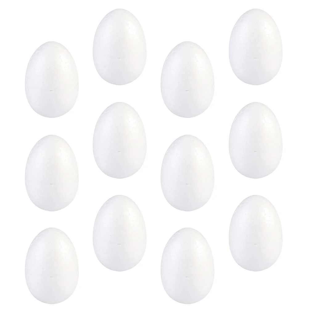 

Egg Diy Styrofoam Eggs Easterwhitepainting Crafts Polystyrene Arrangement Ring Flower Basket Ornament Toys Kids Unpainted