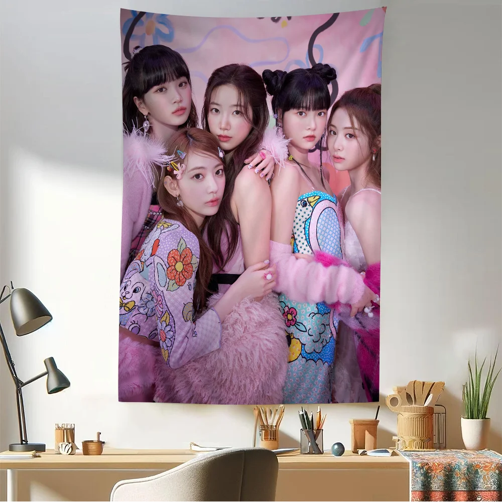 Звездная девушка группа L-LE SSERAFIM сделай сам настенный гобелен подвесной Таро