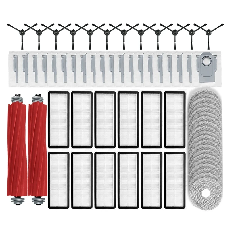 Для пылесоса Roborock Qrevo S Pro Maxv Plus Основная боковая щетка Hepa-фильтр швабра тканевые