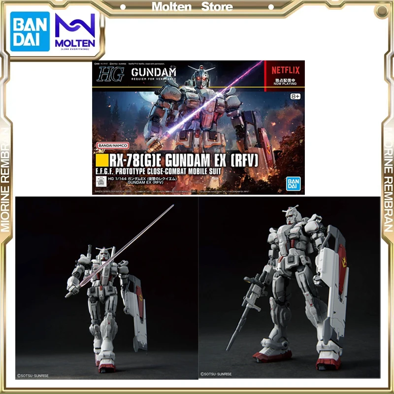 BANDAI HG 1/144 RX-78[G]E GUNDAM EX [RFV] &amp MS-06F ZAKU II F ТИП SOLARI [REV] Ver. Аниме Фигурки Сборка Модель