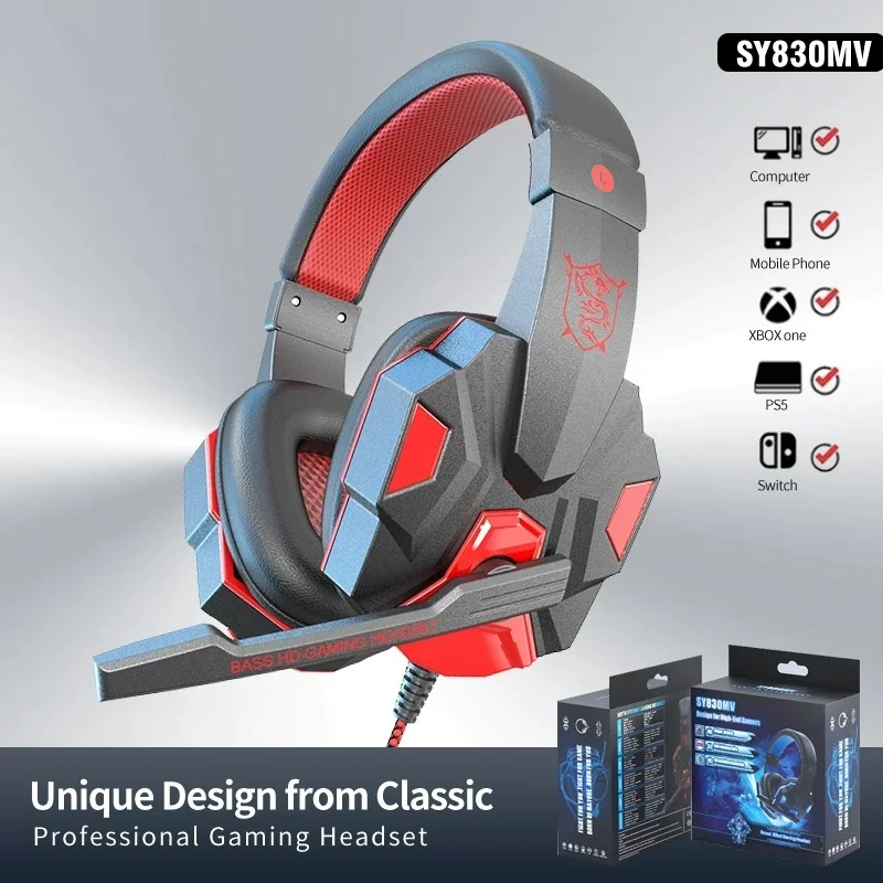 Игровые наушники SW-G830 с гибким чехлом для микрофона HD