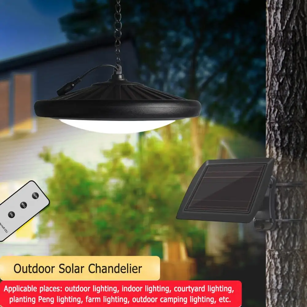 

Outdoor 20LED Solar Split Pendant Light Waterproof Garden Corridor Hanging Lamp Grinding Treatment Surface Mode No Rust