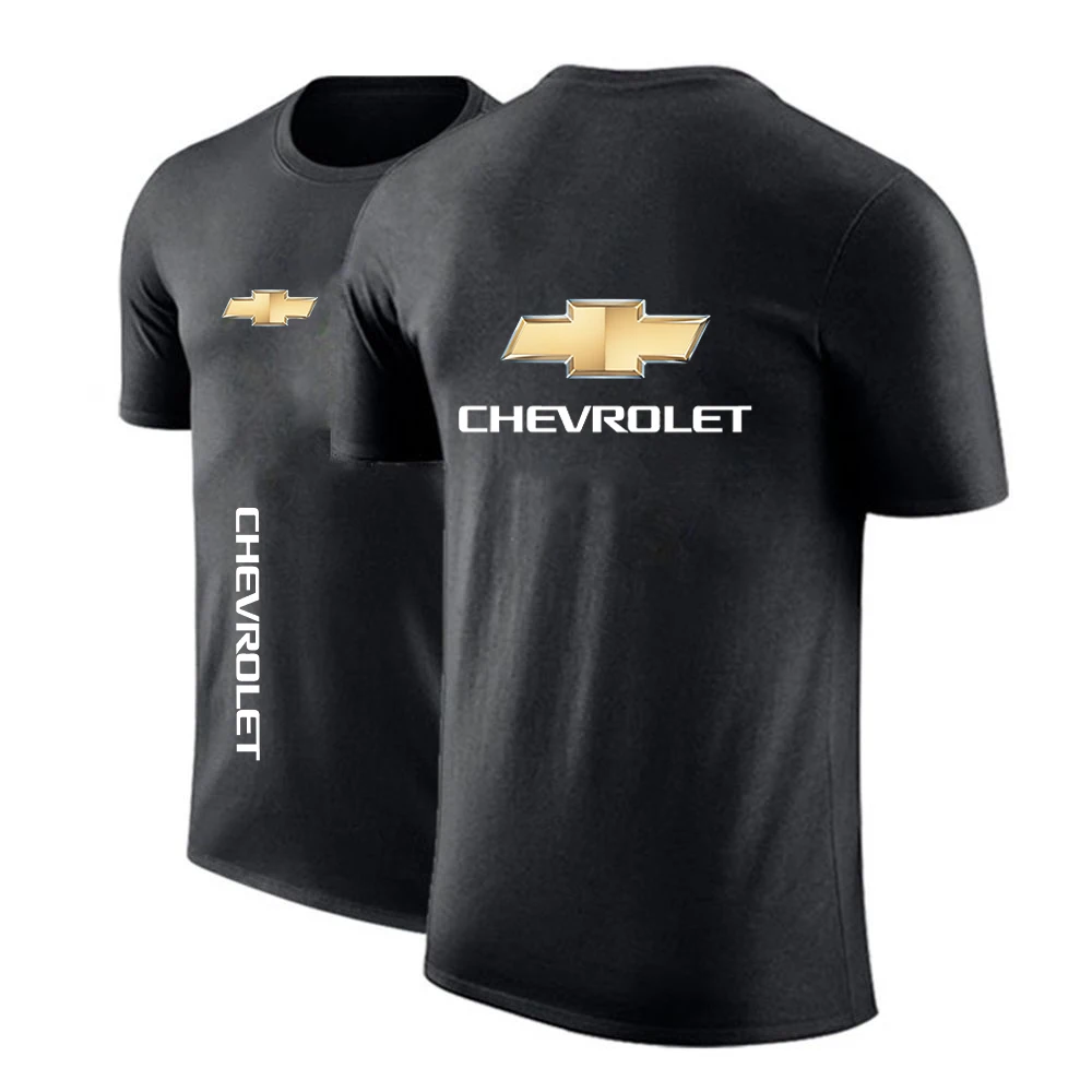 

Summer Chevrolet -S Men's Car Logo Sports T-shirt O-neck Comfortable Clothing Harajuku Print Plus Size Casual Fashion