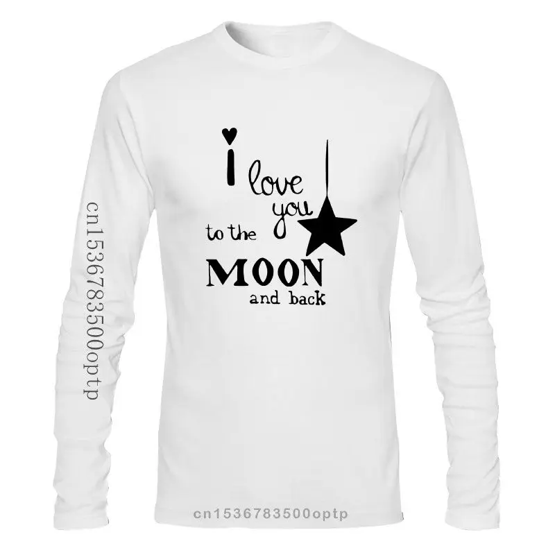 

Мужская одежда с принтом забавная Повседневная футболка с надписью «I Love you to the moon and back» мужские и женские новые мужские футболки Harajuku fun Hi