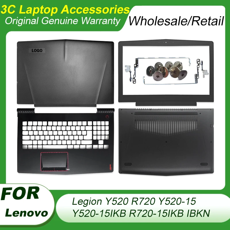 Новый чехол Lpatop для Lenovo Legion Y520 Y520-15 R720-15 Y520-15IKB, задняя крышка ЖК-дисплея/Передняя панель/петли/Упор для рук/нижняя часть