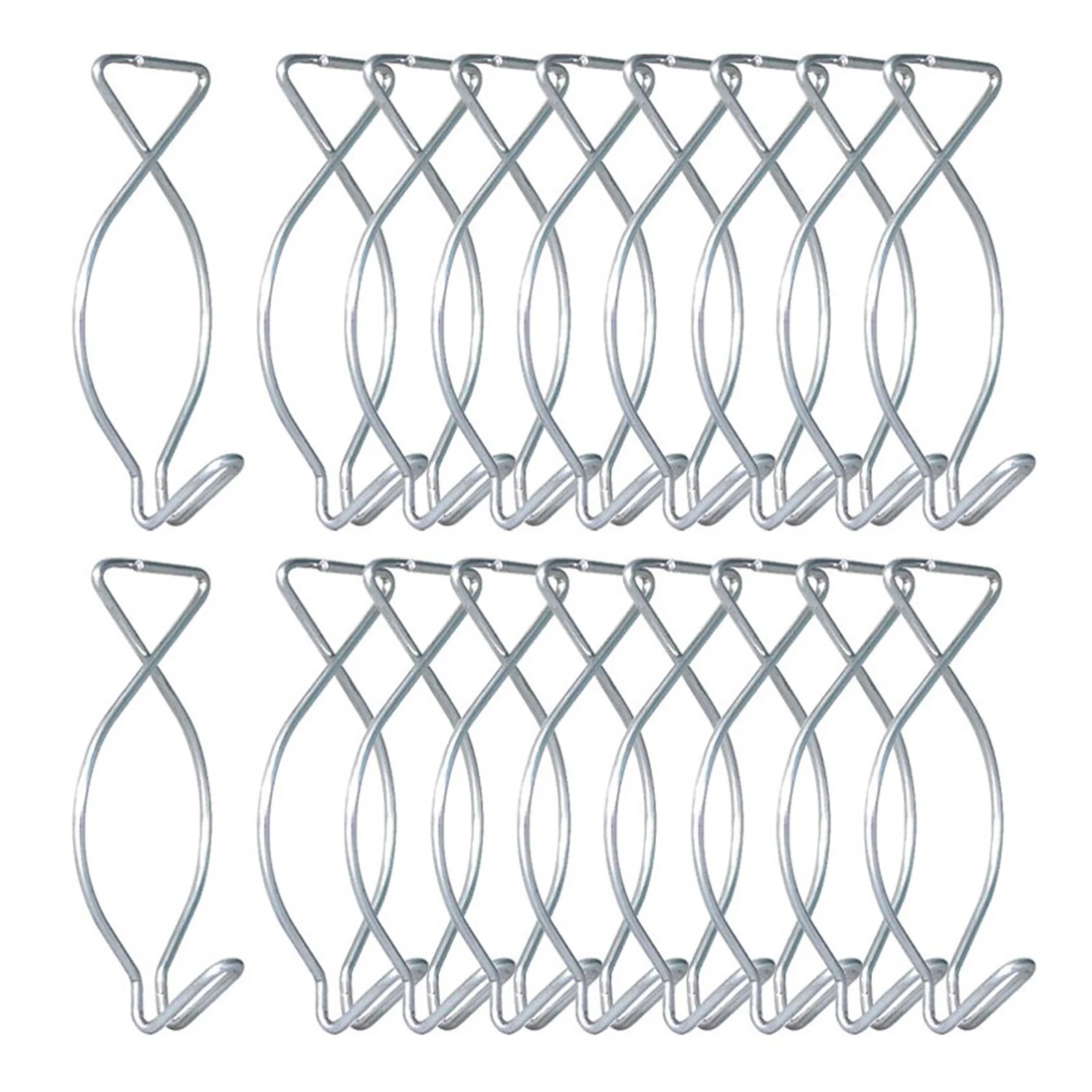 

50pcs Sign Classroom Steel Grid Clip Home Office Christmas Ceiling Hook Banner Suspended Hanger Wedding Decoration Drop Party