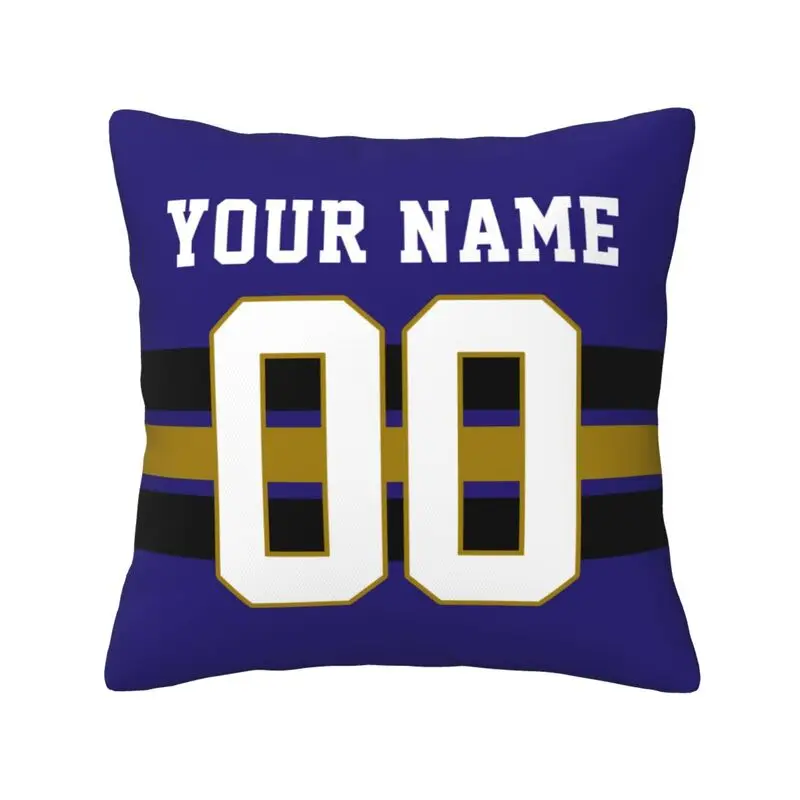 Индивидуализированная наволочка с именем и номером Балтимора Футбольные