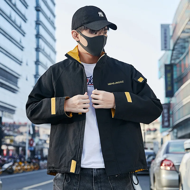 

Vintage Black Autumn Jacket Men M to 5XL Waxed Canvas Cotton Jacket Military Light Casual Work Jacket High Quality Mens
