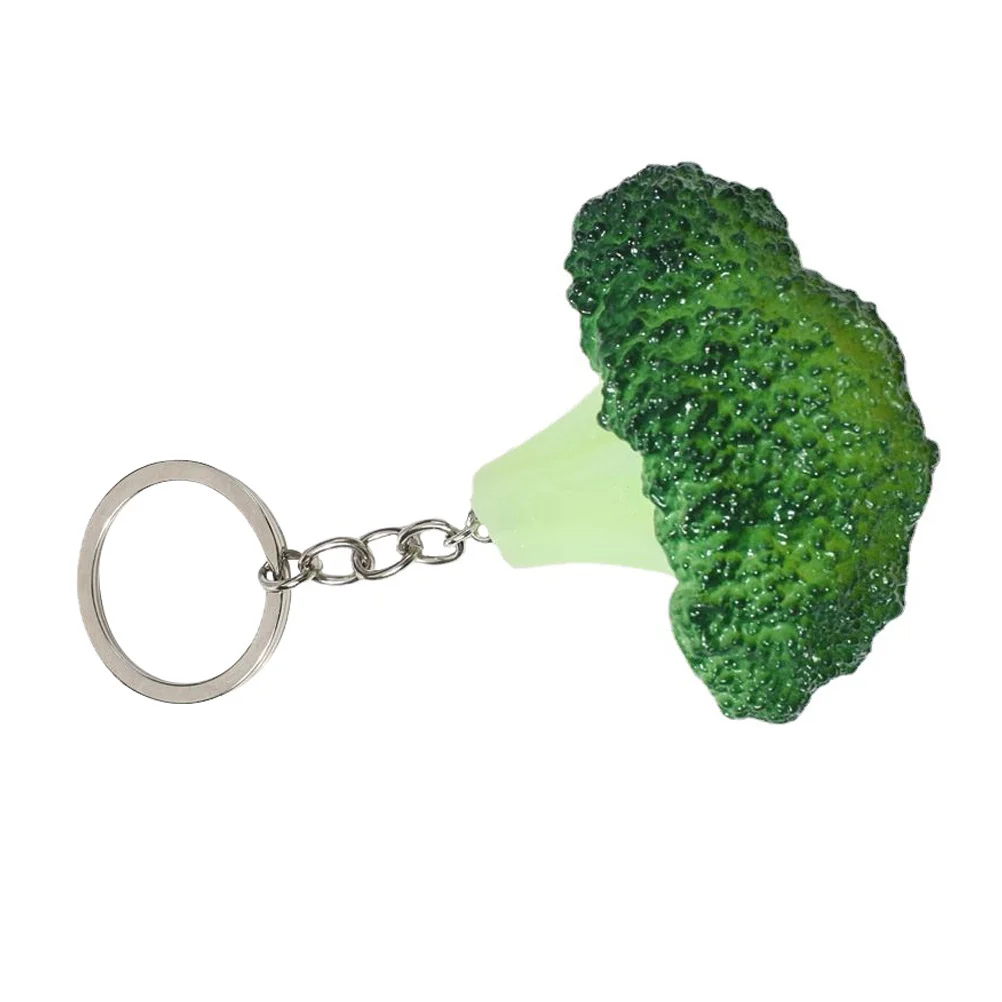 

Cartoon Broccoli Key Pendant Backpack Hanging Decor Multipurpose Broccoli Keychain