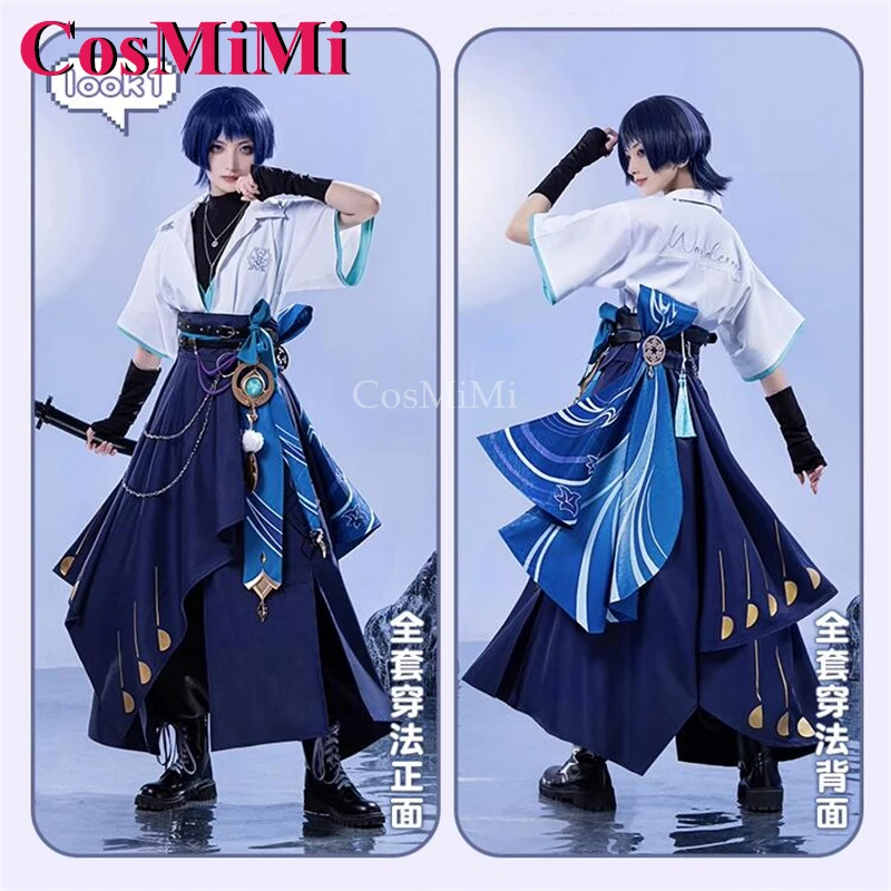 CosMiMi Wanderer/Scaramouche Косплей Игра Genshin Impact Костюм Tiansheng Модный повседневный наряд