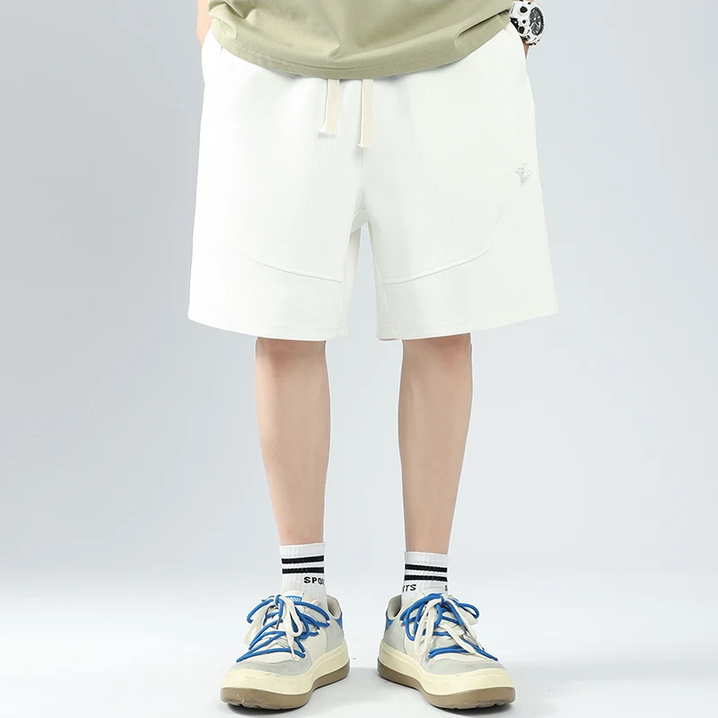 Лето 2024 Мужская корейская мода повседневная Уличная одежда мешковатые короткие